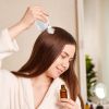 2 IN 1 Electric Scalp Massager And Hair Oil Applicator For Essential Oil Hair Growth Treatment Type-C Rechargeable IPX5 Waterproof Red Light Therapy V