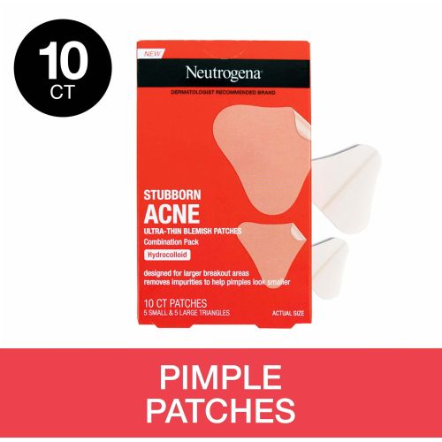 Neutrogena Stubborn Acne Treatment, Blemish Patches, Small and Large, 10 count Neutrogena Stubborn Acne Treatment, Blemish Patches, Small and Large, 10 count