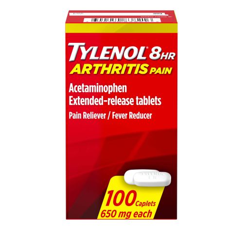 Tylenol 8 Hour Arthritis & Joint Pain Acetaminophen Caplets; 100 Count Tylenol 8 Hour Arthritis & Joint Pain Acetaminophen Caplets; 100 Count