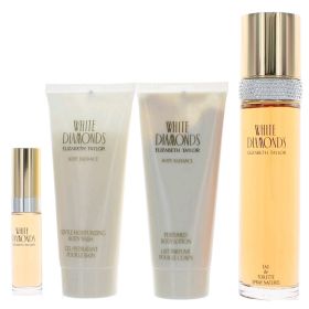 White Diamonds by Elizabeth Taylor (Option: 4 Piece Gift Set women with 3.4 oz)