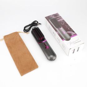 BGTR Next-generation Hair Straightener Comb (wireless)Hair Straightening Comb for Frizz Free Hair for Women, Smooth Comfort Heated Hair Styling Tool f (Color: Black)