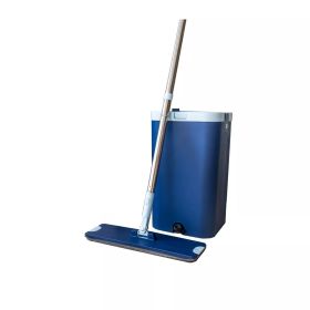Clean Water Flat Mop Bucket (Color: Blue)