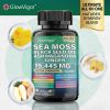 Sea Moss 7000mg Black Seed Oil 4000mg Ashwagandha 2000mg Ginger Blend with Turmeric 2000mg Bladderwrack Burdock & Vitamin D3 Vitamin C with ACV Chloro