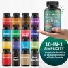 Sea Moss 7000mg Black Seed Oil 4000mg Ashwagandha 2000mg Ginger Blend with Turmeric 2000mg Bladderwrack Burdock & Vitamin D3 Vitamin C with ACV Chloro