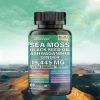 Sea Moss 7000mg Black Seed Oil 4000mg Ashwagandha 2000mg Ginger Blend with Turmeric 2000mg Bladderwrack Burdock & Vitamin D3 Vitamin C with ACV Chloro
