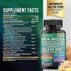 Sea Moss 7000mg Black Seed Oil 4000mg Ashwagandha 2000mg Ginger Blend with Turmeric 2000mg Bladderwrack Burdock & Vitamin D3 Vitamin C with ACV Chloro